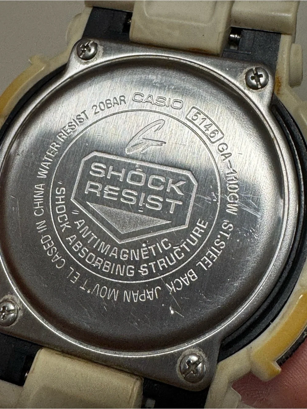 G-Shock White and Black Men's Sport Watch